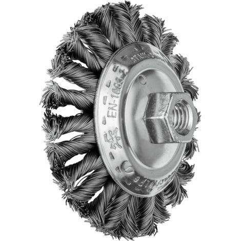 PFERD TOOLS COMBITWIST Kegelbürste gezopft KBG Ø 100x13 mm M14 Stahl-Draht-Ø 0,50mm Winkelschleifer (1)