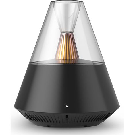 Diffuseur d'huiles essentielles, diffuseur d'aromathérapie pour la maison, le bureau et le salon, alimenté par USB, capacité de 150 ml, noir (1/5)