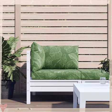 361789 Coussins de palette lot de 3 motif de feuilles tissu Oxford (1/5)