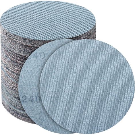 Schleifgitter 125mm Klett 50 Stück Netz Keramik 240 grits - 50 Pieces (1/5)