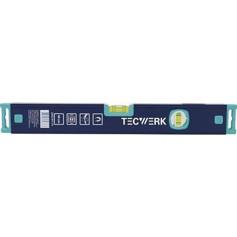 TECWERK Wasserwaage 40cm Alu.blau m.Magnet ± 0,5 mm/m TECWERK (1/3)