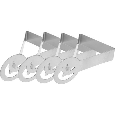 Pinces À Nappe en Acier Inoxydable Lot De 4 Résistantes Au Vent Et À La Poussière pour Lextérieur (1/5)