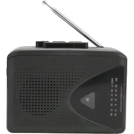 Vintage-Kassettenspieler, Walkman-Recorder, FM-Radio, AM, Retro-Stereo, 2 Lademethoden, tragbarer Kassettenspieler mit transparentem Lautsprecher für den Innen- und Außenbereich (1/5)
