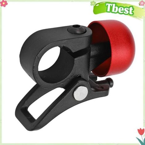 Tbest Cloche de scooter Sonnette de Scooter en alliage d'aluminium, son clair et net, klaxon de guidon de vélo sport velo Rouge (1/5)