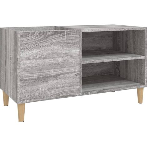 Armoire à disques sonoma gris 84,5x38x48 cm bois d'ingénierie (1/5)