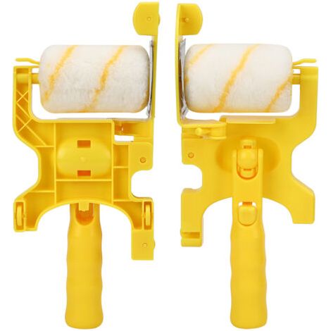 Rouleau peinture 30 x 12 cm – Kit complet avec 2 rouleaux et brosse – Pour peinture précise et séparation des couleurs – Plastique durable