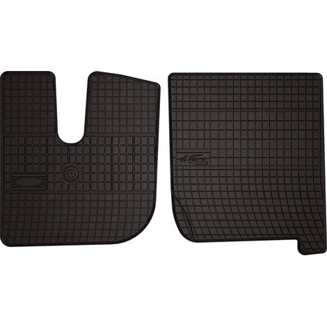 Alfombrillas de goma para camión Iveco Stralis, cabina ancha (2003-2019) - negras, a medida (1/5)