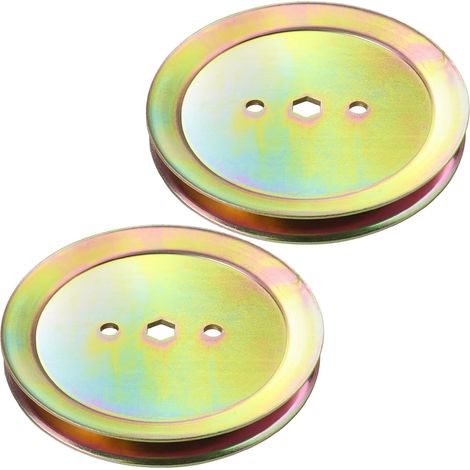 Lot de 2 poulies de broche GX20367 - Remplace GX20367 - Poulie John Deere GX20367 - Poulie John Deere GX20367 - Poulie John Deere UC23728 pour John Deere D105, D110, D130, L110, L118, L111