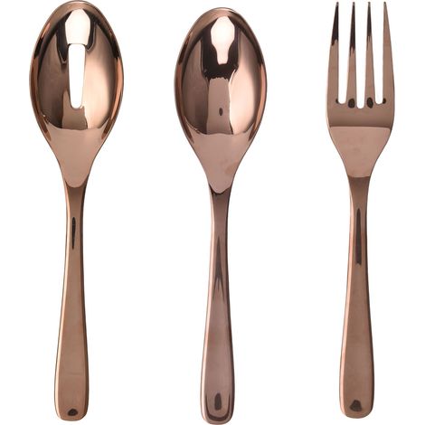 Ensemble de couverts en acier inoxydable comprenant une fourchette, une louche et une cuillère à trous. Service de table raffiné pour la maison et l'hôtel. (1/5)