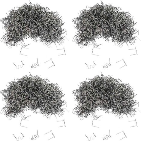 Adatto per 4000 chiodi ondulati da 0,6 mm, questo kit di riparazione per pistola sparachiodi è ideale per paraurti e carrozzerie in plastica e include strumenti per la saldatura di chiodi ondulati da 