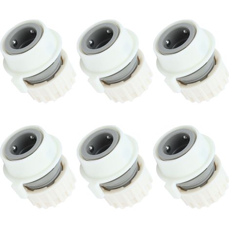 Lot de 8 raccords rapides de robinet à verrouillage G1/2 pour tuyau d'arrosage et machine à laver (1/5)