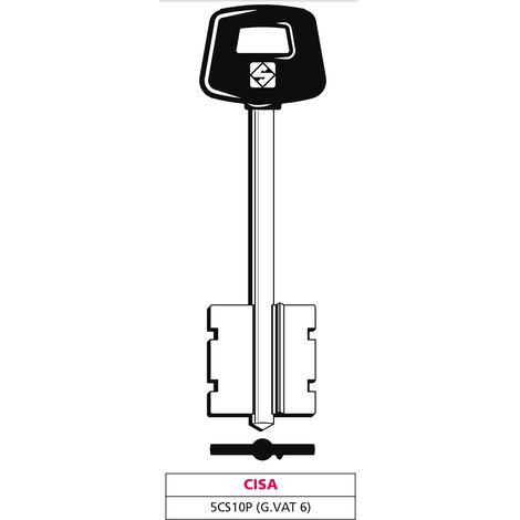 Silca CHIAVE A DOPPIA MAPPA 5CS10P (G. VAT 6) CISA 5.00 pz