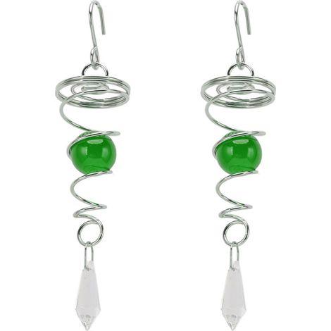 Wind Chime - Stainless Steel Spiral Spinner Stabilizer - Outdoor Garden Decoration - 2 Pieces (1/5)