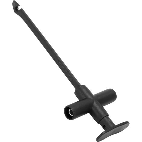 J.30022 Durchstoßprüfklemme mit 4-mm-Bananenstecker, universelles Reparatur- und Prüfwerkzeug für Multimeter, Schwarz (1/5)