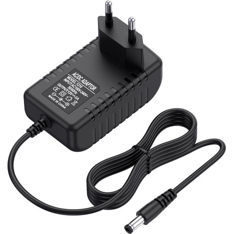 Adaptateur Secteur 12V 2A 24W Universel pour Haut-Parleurs, Bandes LED, Routeurs, Caméras CCTV et Appareils Électroniques Alimentation 12V 2A Transformateur AC DC Câble (12/2A) (1/5)