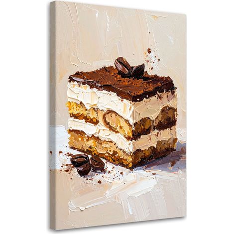 Wandbild Tiramisu Kuchen 40x60 cm (1/5)