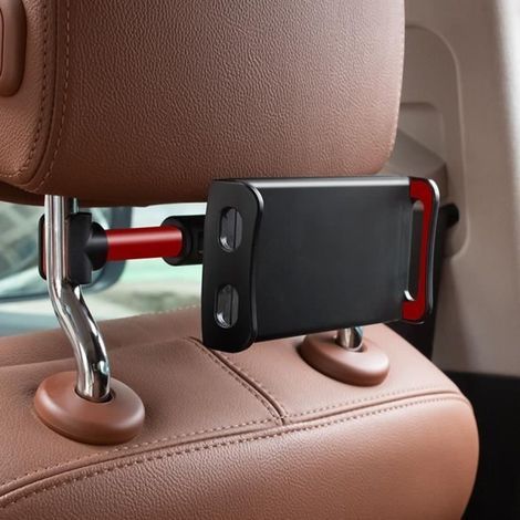 JUZ 4-Zoll-Smartphone-Halterung, universelle, verstellbare Auto-Kopfstützenhalterung für die Rücksitzlehne für 7391607699531 (1/4)