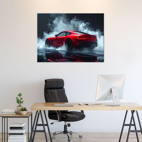 Wandbild Roter Sportwagen 60x40 (1/4)