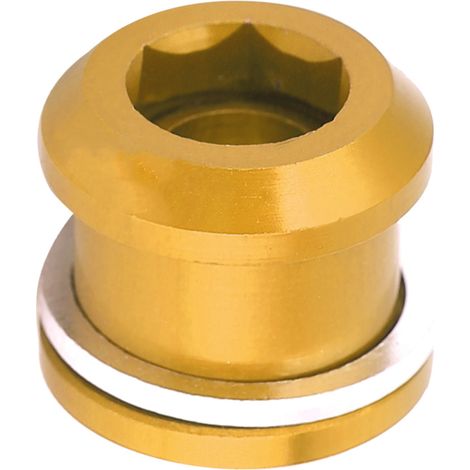 5 Vis en Alliage d'Aluminium pour Bras de Manivelle de Vélo Route, Accessoire Cyclisme Doré (1/5)