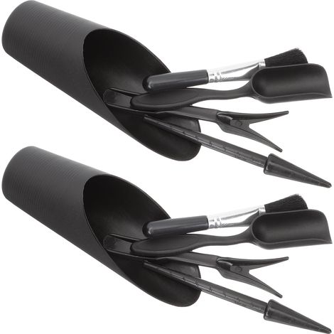 Set Outils De Jardinage - Pour Bonsaï Et Potager - 2 Pièces - Acier Inoxydable Et Bois - Léger Et Portable (1/5)