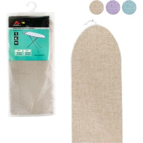 Housse de table à repasser 50 x 130/140 cm en polyester avec fermeture par cordon/élastique, coloris assortis