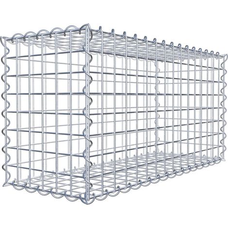 Gabiondeco - Gabion 80 cm x 40 cm x 30 cm (L x H x P). mailles 5 x 5 cm. Spirale - Made in Germany (1/5)