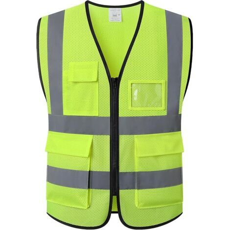 BUNTHAUS Gilet de sécurité réfléchissant, gilet de chantier, unisexe