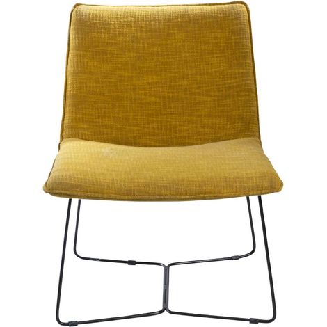 Fauteuil jaune Isaure (1/5)