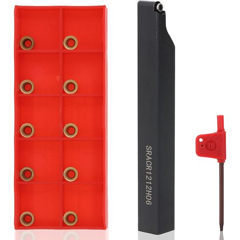SJLERST Porte-outil SRACR1212H06, clé à aléser indexable pour tour, avec insert en carbure (1/5)