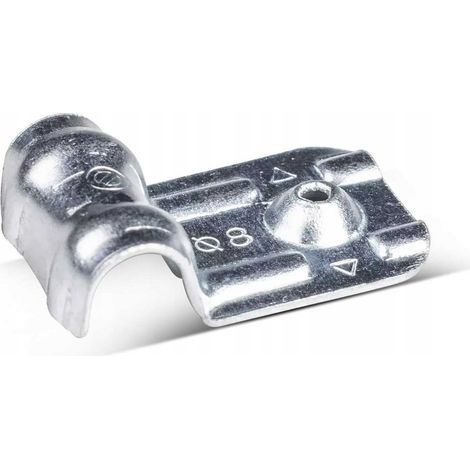 Soporte de cable de acero individual de 8 mm galvanizado x200 (1/3)