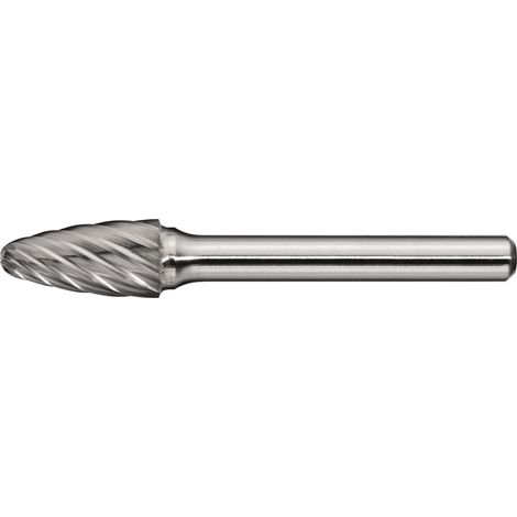 Frässtift RBF INOX D.8mm Tête-L.18mm Tige-D.6mm HM Denture Normale,fine TECWERK (1/2)