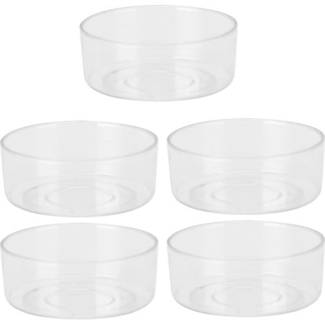 50 Stück DIY-Kerzenformen aus Kunststoff, transparent, hitzebeständig, rund (1/5)