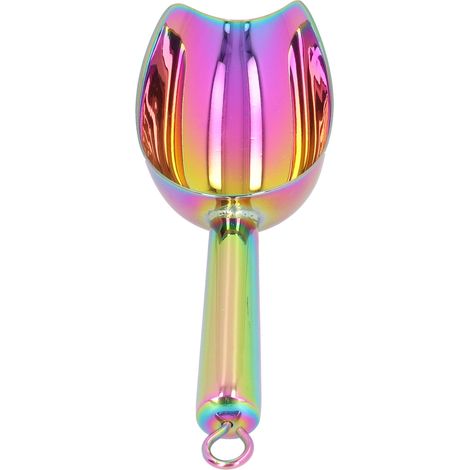 8-teiliges Eisportionierer-Set aus Edelstahl, bestehend aus Eisportionierer, Mehllöffel und mehrfarbigem Küchenzubehör (20 cm). (1/5)