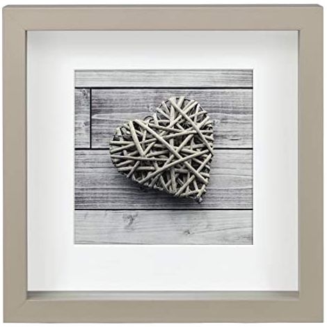 Hama Scala Grau Braun BraunBeleuchtetes Standdisplay - Rahmen (MDF, Braungrau, Hinterleuchtetes Standdisplay, 15 x 15 cm, Quadratisch, Reflektierend) (1/4)