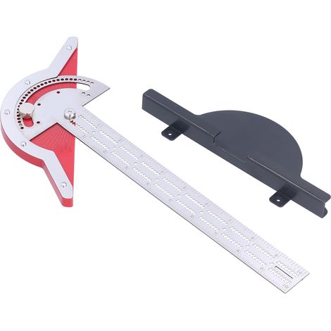 Règle à chant en alliage d'aluminium, équerre en T pour menuisiers, outil de mesure de bord pour étudiants, menuisiers, architectes et designers, 10 pouces (1/5)