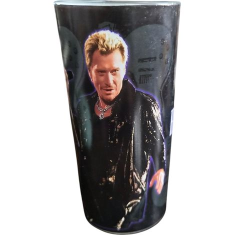 Verre décoratif imprimé – Collection Johnny Hallyday (1/3)