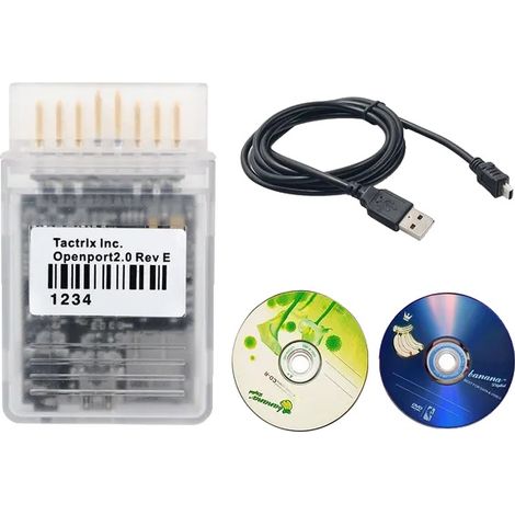 Strumento di diagnostica OBD2, riprogrammazione ECU, compatibile con più veicoli, Openport 2CD (1/2)