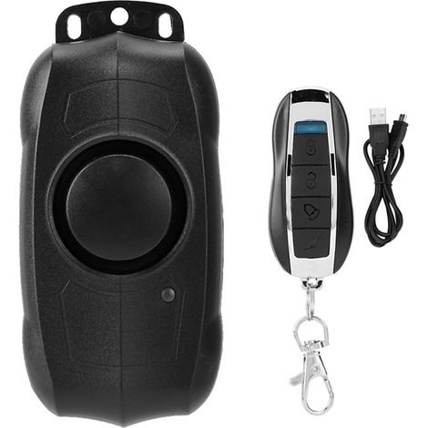 Vélo moto télécommande sans fil USB Charge Vibration alarme de sécurité Anti-vol alerte (1/5)