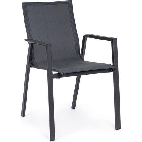 Chaise de jardin Bolzano Kastor anthracite 56 x 61,5 x 88 cm (1/5)