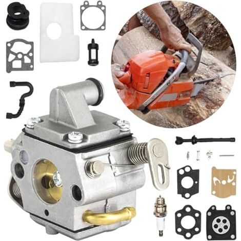 Carburateur MS170 MS180 C1Q-S57A pour STIHL 017 018 MS 170 180 180C MS170 MS180 MS170C MS180C, Accessoire pour tronçonneuse avec filtre à huile, joint, bougie d'allumage (1/5)