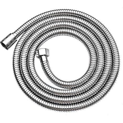 1 Flexible de Douche, Acier Inoxydable 304, Anti-Torsion, Interface Laiton, 1,5m, Salle de Bain
