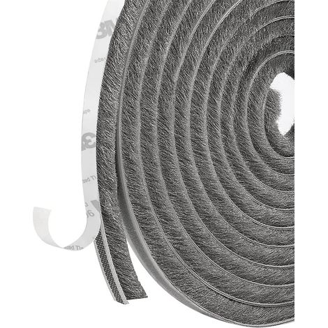 Joint de porte monobloc, 5 m (L) x 9 mm (l) x 23 mm (H). Joint d'étanchéité pour fenêtre, isolation haute densité, isolation pour cadre de porte, fenêtres, garage.