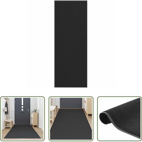 vidaXL Paillasson en polypropylène - Paillasson noir 115x300 cm (1/5)