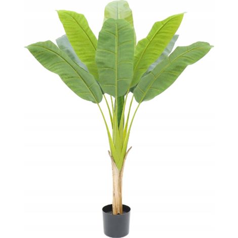 Albero di banana artificiale in vaso realistico da 120 cm