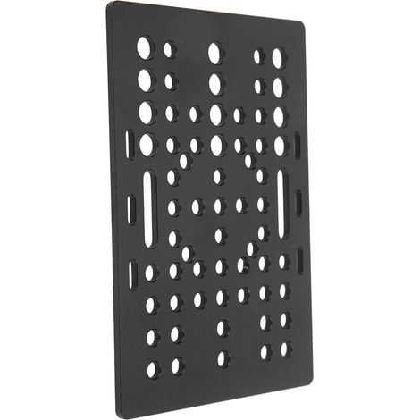 Plaque de portique aluminium renforcée traitée anodisée noire guide linéaire universel 20-80mm fraiseuse perçage tour CNC 1 pièce (1/5)