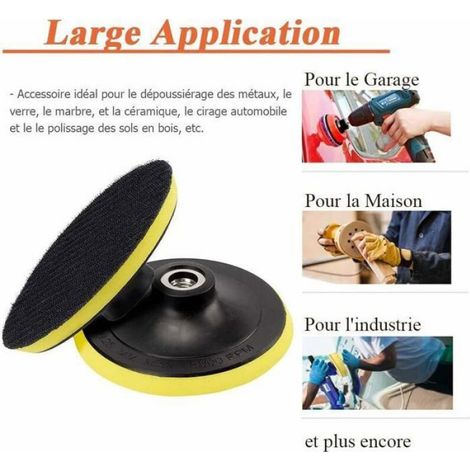 Disque Abrasif - Diametre 150 Mm - Filetage M14 - Pour Meuleuse Angle Et Perceuse - 2 Unites (1/4)