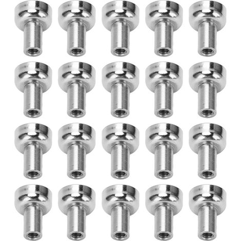 20 Stück Basismagnete, Neodym-Stifte, 2 kg Zugkraft, rostfrei, für Lagerhalle/Garage (1/5)