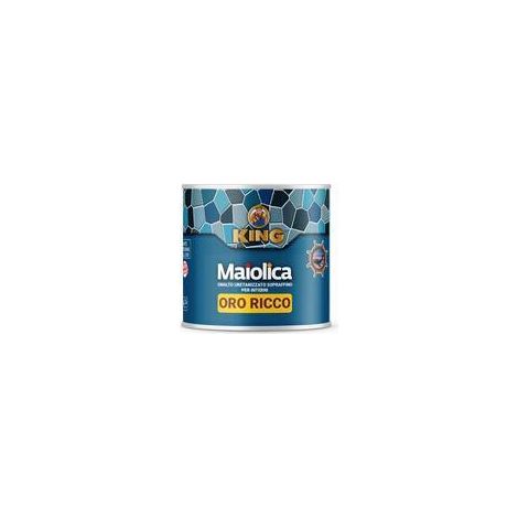 6 x SMALTO MAIOLICA ORO RICCO 100 G