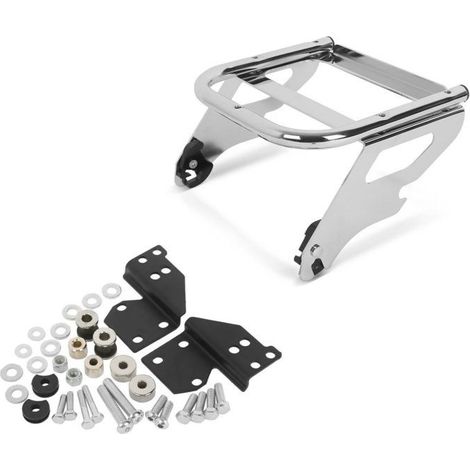 Set: Supporto top case TP 2-Up compatibile con Harley Davidson Touring 97-08 + Kit di fissaggio docking hardware