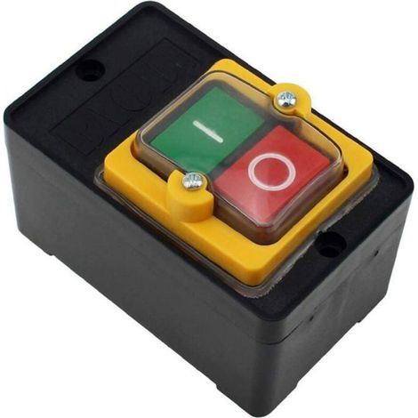 AC220V / 380V 10A Interrupteur à bouton-poussoir pour machines textiles mécaniques - 2 pièces (1/4)